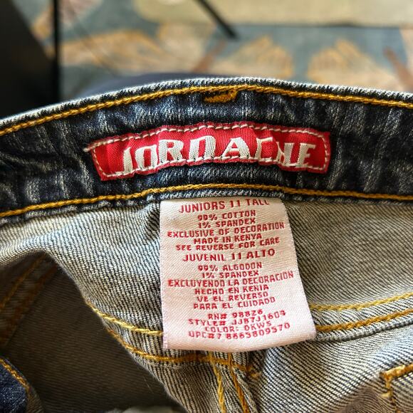 Vintage Y2K Jordache Bootcut Jeans Sz 11 Tall Boho Preppy Twilight School Indie - Picture 2 of 4